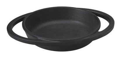 Lava Döküm 12 cm Düz Tava Siyah