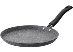 Hascevher Royal Plastik Saplı Granit 16 cm Krep Tava Gri