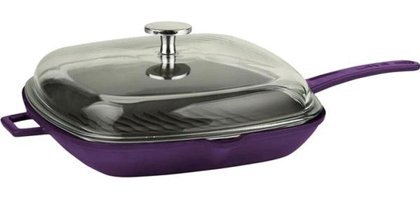 Lava Kare Kapaklı Döküm 26x26 cm Grill Tava Mor
