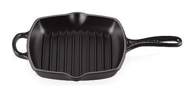Le Creuset Kare Döküm Saplı Demir Döküm 26 cm Grill Tava Siyah
