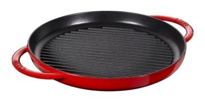 Staub La Cocotte Döküm 30 cm Grill Tava Kırmızı
