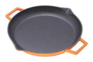 Lava Döküm 26 cm Düz Tava Turuncu