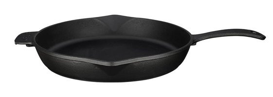 Lava Döküm Saplı Döküm 30 cm Kızartma Tava Siyah