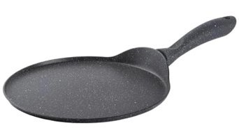 Zenlife Granit Saplı Döküm 26 cm Krep Tava Gri