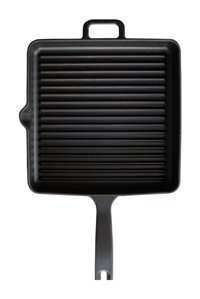 Voeux Kitchenware Döküm Saplı Döküm 30 cm Grill Tava Siyah