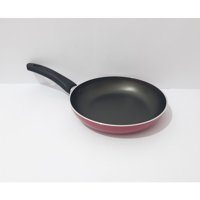 Mehtap Plastik Saplı Teflon 20 cm Düz Tava Kırmızı