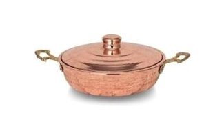 Turna Bakır Emirgan No:1 7597-1 Bakır 14 cm Wok Tava
