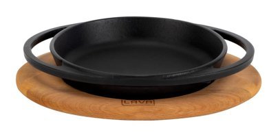 Lava Mini Döküm 20 cm Düz Tava Siyah