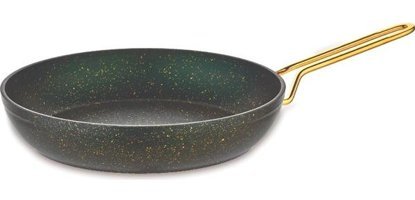Evimsaray Metal Saplı Granit 26 cm Düz Tava Siyah
