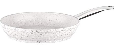 Taç Gravita TAC-3417 Çelik Saplı Döküm 24 cm Düz Tava Beyaz