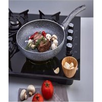 Fiesta Granit Saplı Alüminyum 28 cm Düz Tava Gri