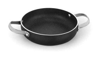Korkmaz Galaksi Çelik Saplı Granit 18 cm Sahan Tava Siyah