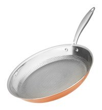 Karaca 3Ply Power Steel 316+ Çelik 24 cm Düz Tava Bakır