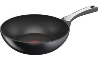 Nidage 6x Unlimitedone Plastik Saplı Alüminyum 28 cm Wok Tava Siyah