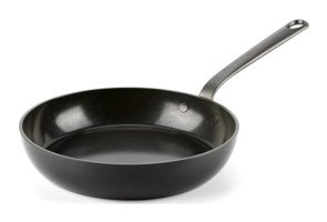 Greenpan Craft Cc002261-001 Çelik Saplı Seramik 24 cm Düz Tava Siyah