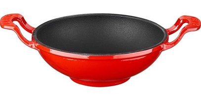 Lava Döküm 16 cm Wok Tava Kırmızı