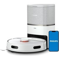 Philips 3000 Serisi XU3110/02 Haritalı Çöp İstasyonlu Moplu Hepa Filtreli Islak Kuru 4000 Pa Beyaz-Gümüş