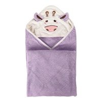 Wonderland Giyilebilir Polyester Çocuk Plaj Havlusu Mor