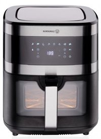 Korkmaz Air Vision Airfryer 7.5 lt Az Yağlı Fritöz Siyah