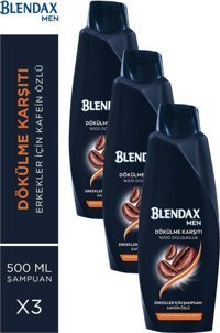 Blendax Kafein Özlü Saç Dökülmesine Karşı Erkek Şampuan 3x500 ml