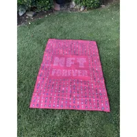 Essential Towel Nft 100x150 cm Mikrofiber Plaj Havlusu Pembe
