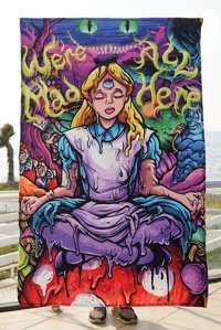 Kozmidelic Psychedelic Plaj Havlusu Çok Renkli