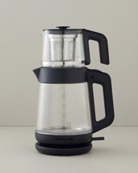 English Home Cmk 6001 Otomatik Kapanma Cam Demlikli 1650 W Işıklı Cam Gövdeli Siyah Çay Makinesi