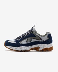 Skechers Stamina 232570 - NVGY Ortopedik Bağcıklı Erkek Günlük Ayakkabı Lacivert