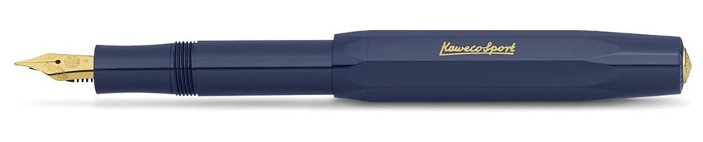 Kaweco Classic Sport Kartuşlu-Pistonlu Çelik Doldurulabilir F Mavi Dolma Kalem