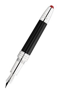 Montblanc Great Characters Jimi Hendrix Special Edition Pistonlu Reçine Doldurulabilir Altın Kaplama M Siyah Dolma Kalem
