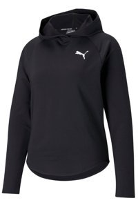 Puma Active 586858 Kapüşonlu Baskılı Siyah Uzun Kadın Sweatshirt