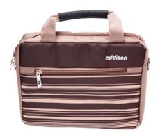 Addison 300790 15.6 inç Deri El-Omuz Laptop Çantası Kahverengi
