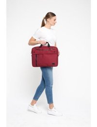 Classone Mila ML-T205 15.6 inç Kumaş Su Geçirmez El-Omuz Laptop Çantası Bordo