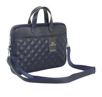 Case Club 13.3-14 inç Deri Su Geçirmez El-Omuz Laptop Çantası Lacivert