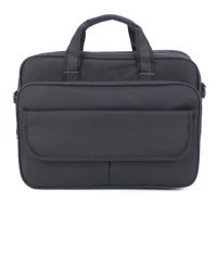 Case Club Basic 15.6 inç Kumaş Su Geçirmez El-Omuz Laptop Çantası Siyah