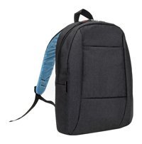 Plm Andria 15 inç Polyester Su Geçirmez Sırt Laptop Çantası Siyah