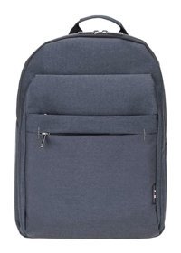 Plm Seitek 17 inç Polyester Su Geçirmez Sırt Laptop Çantası Koyu Gri