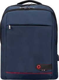 Plm Lucca 15.6 inç Kumaş Su Geçirmez Sırt Laptop Çantası Lacivert