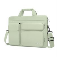 Mosiso 15-15.6 inç Polyester Su Geçirmez El-Omuz Laptop Çantası Yeşil
