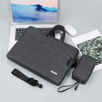 Bsxjh 13.3-14-15.6 inç Oxford Kumaş Su Geçirmez El-Omuz Laptop Çantası Gri