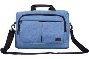 Addison 300683 13 inç Deri El-Omuz Laptop Çantası Mavi