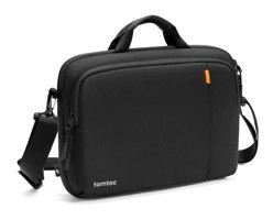 Tomtoc 17.3 inç Yelken Bezi Su Geçirmez El-Omuz Laptop Çantası Siyah