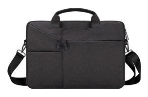 Ljxdys 15.6 inç Kumaş Su Geçirmez El-Omuz Laptop Çantası Siyah