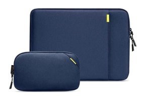 Tomtoc Defender A13D2B2GP 14 inç Polyester El-Omuz Laptop Çantası Lacivert