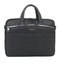 Case Club 1414 13.3-14 inç Suni Deri Su Geçirmez El-Omuz Laptop Çantası Siyah