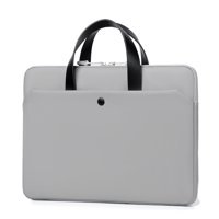 Cicilin 15.6 inç Kumaş Su Geçirmez El-Omuz Laptop Çantası Açık Gri
