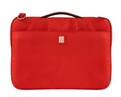 Minbag Lora 13 inç Kumaş El-Omuz Laptop Çantası Kırmızı