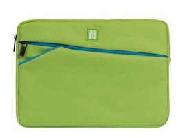 Minbag Alice 13 inç Suni Deri Su Geçirmez Kılıf Laptop Çantası Yeşil