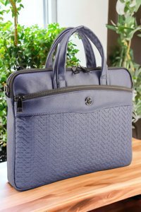 Qub Club 13-13.3 inç Kumaş El-Omuz Laptop Çantası Mor