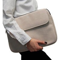 D'Vers 14-15.6 inç Kumaş Kılıf Laptop Çantası Krem